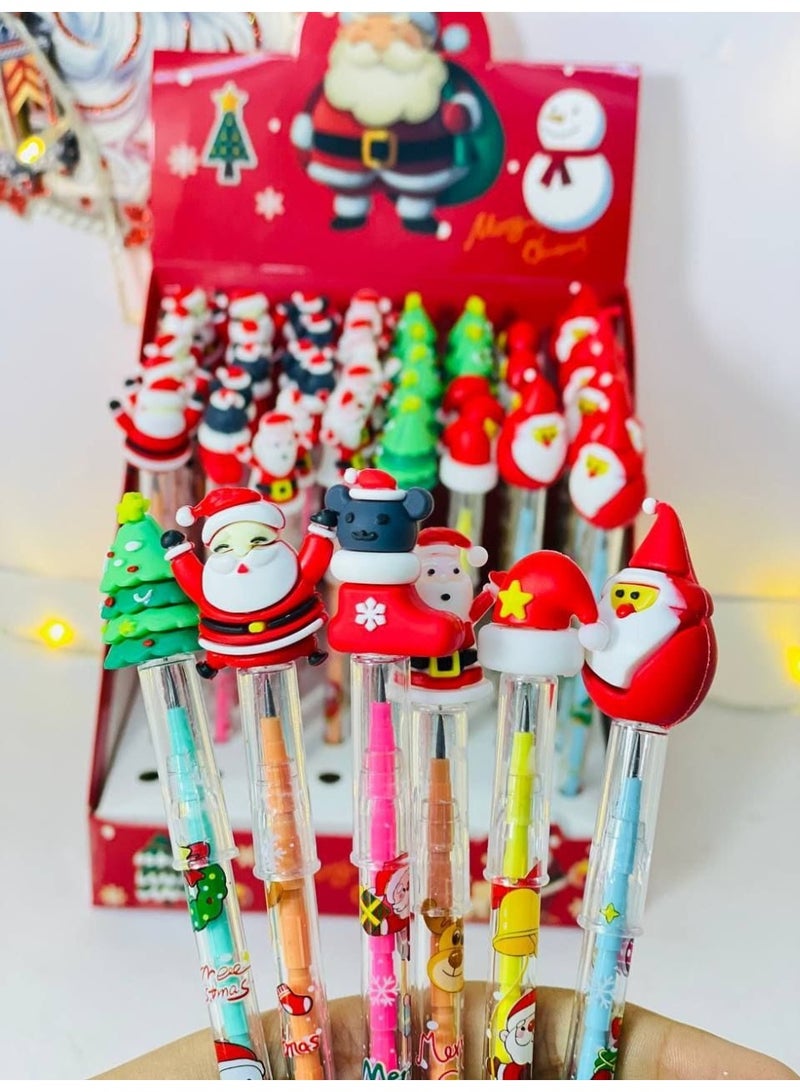 كريسماس قلم الرصاص ١١ سن باشكال  الكريسماس المختلفة القلم اللي مبيخلصش  بغطاء  عدد 5 - Image 2