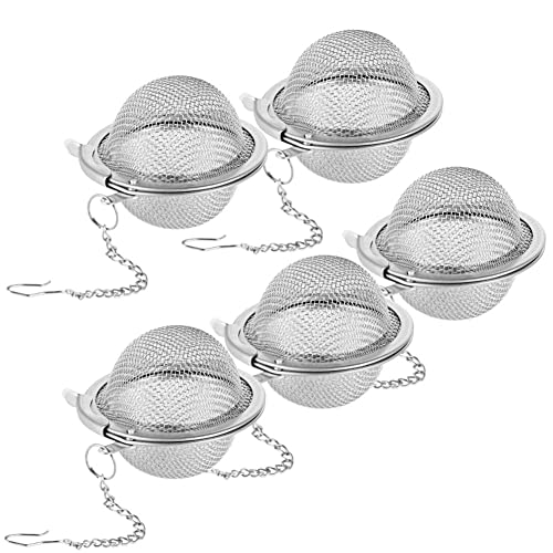 Mockery 6Pcs Tea Strainer Infuser Ball, Stainless Steel Mesh Tea Ball for Natural Tea & Seasoning Spices - Image 1