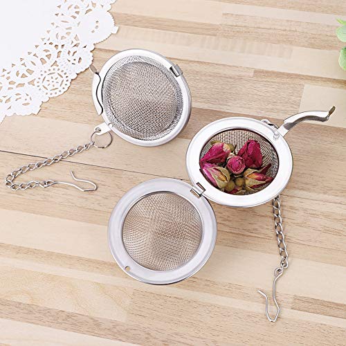 Mockery 6Pcs Tea Strainer Infuser Ball, Stainless Steel Mesh Tea Ball for Natural Tea & Seasoning Spices - Image 4