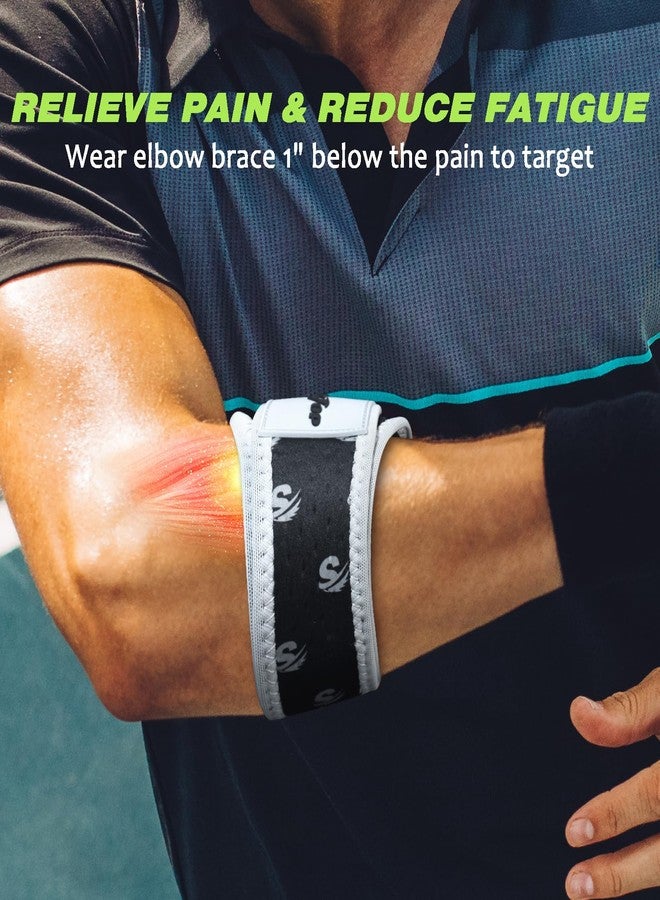 Seektop Tennis Elbow Brace for Tendonitis and Tennis Elbow for Women Men, 3D Air Cushion Paded for Golfers Elbow Relief, Adjustable Elbow Support Strap for Work Sport Injuries Recovery - Image 4