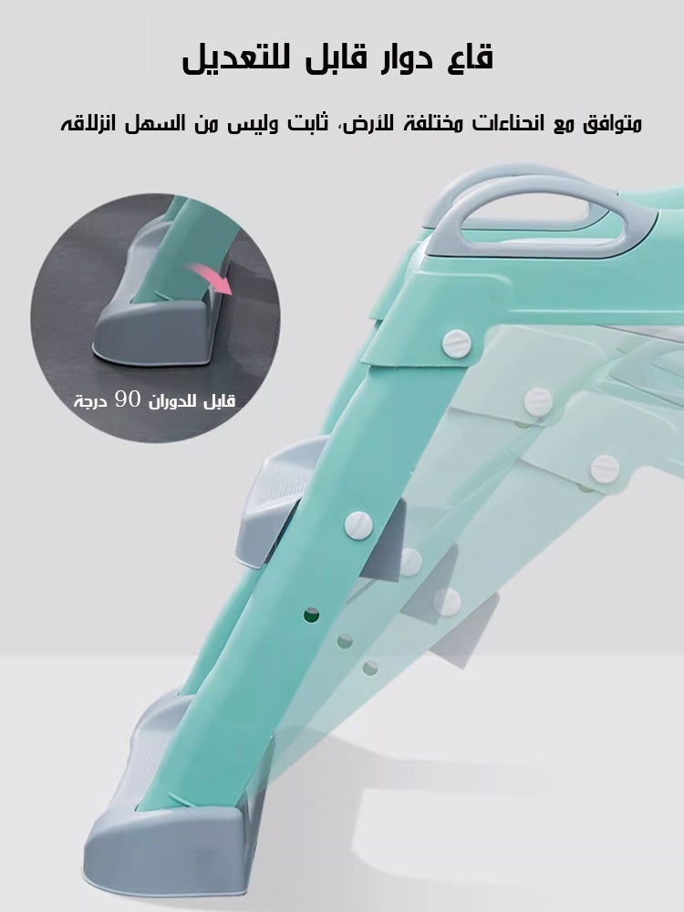 مقعد تدريب على المرحاض مريح للأطفال مع واقي رذاذ ومقابض - Image 3