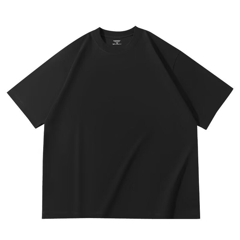 Solona Cool T-Shirt Men'S Short Sleeve Summer Upf50 Sunscreen Ice Silk Solid Color 260G Heavy Antibacterial T-Shirt Men'S - Image 1