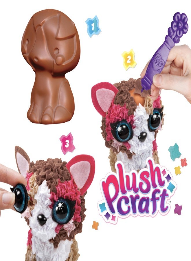 The Orb Factory ORB PlushCraft DIY 3D Dog and Cat Gift Set 6 Pack Craft Kit - Mess Free Punch Fabric System, No Sewing Required - Includes 2 Standard Size 3D Pets and 4 Mini Pets - Fun Craft Projects for Boys, Girls - Image 3