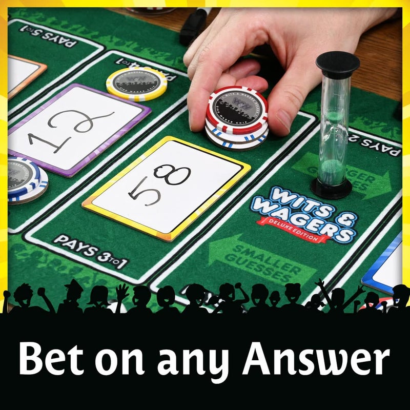 North Star Games Wits & Wagers Deluxe Board Game by North Star Games - Award Winning Trivia Game - 4+ Players - Ultimate Party Game for Family, Teens and Adults. - Image 5