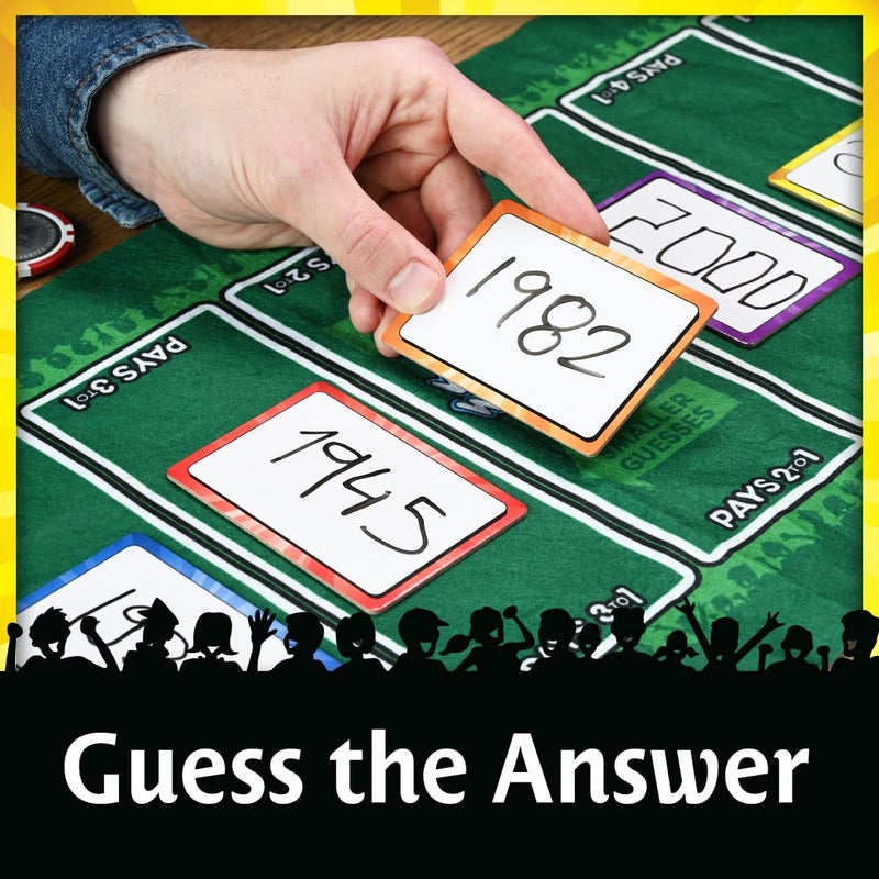 North Star Games Wits & Wagers Deluxe Board Game by North Star Games - Award Winning Trivia Game - 4+ Players - Ultimate Party Game for Family, Teens and Adults. - Image 4