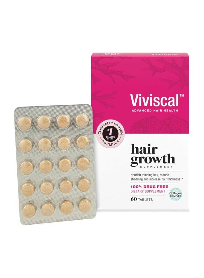 Viviscal مكمل نمو الشعر للنساء، 60 حبة، إمداد لمدة شهر - Image 1