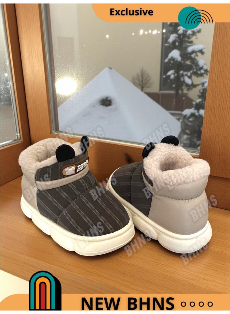 بوت شتوي للأطفال – جزمة اطفال شتوية دافئة | خفيفة ومريحة للمشي - شوز اطفال - جزم اطفال فصل الشتاء - بوت اطفال - حذاء شتوي للمدرسه - مناسب للبنات - للاولاد - بناتي - ولادي - Image 1