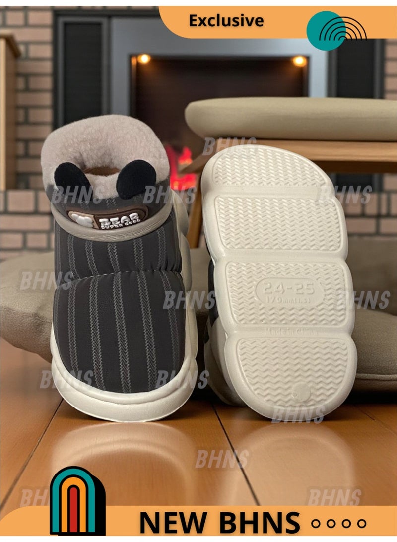 بوت شتوي للأطفال – جزمة اطفال شتوية دافئة | خفيفة ومريحة للمشي - شوز اطفال - جزم اطفال فصل الشتاء - بوت اطفال - حذاء شتوي للمدرسه - مناسب للبنات - للاولاد - بناتي - ولادي - Image 4