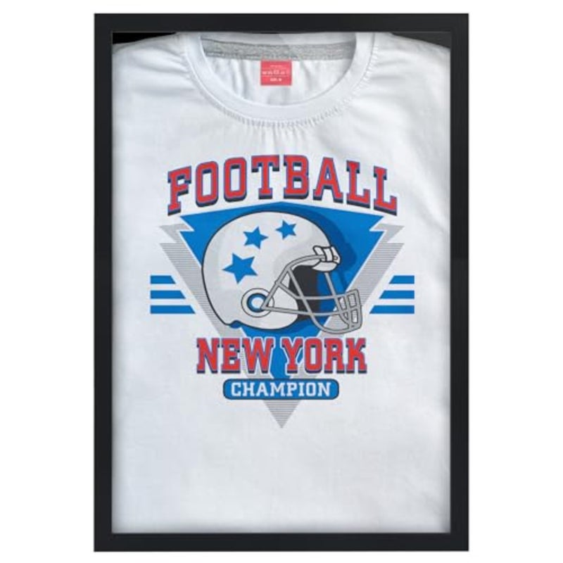 T-Shirt Frame - Frame with Shatter-Resistant Glass and Folding Insert - All-Star Collection - Tshirt Frames for Wall Display - Ideal for Sports Memorabilia or Graphic Tees - Image 1