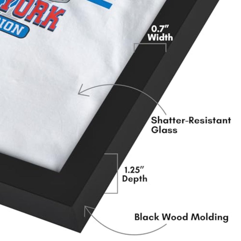 T-Shirt Frame - Frame with Shatter-Resistant Glass and Folding Insert - All-Star Collection - Tshirt Frames for Wall Display - Ideal for Sports Memorabilia or Graphic Tees - Image 3