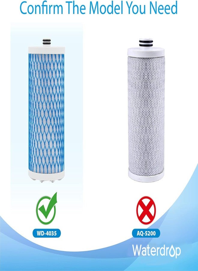 ووتر دروب فلتر مياه Waterdrop للطاولة، بديل لفلتر Aquasana® البديل، AQ-4035®، AQ 4025، مناسب لأنظمة مياه الشرب AQ4000، AQ4050، AQ4500 - Image 5
