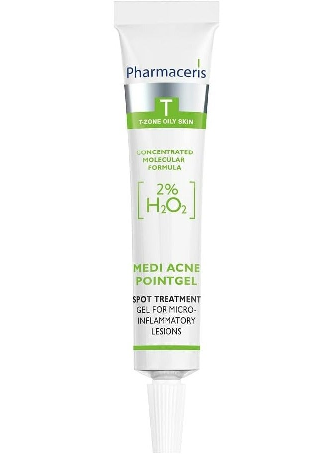 Pharmaceris T-zone Oily & Acne Skin, Spot Treatment Gel, Medi Acne Pointgel, 10ml - Image 2