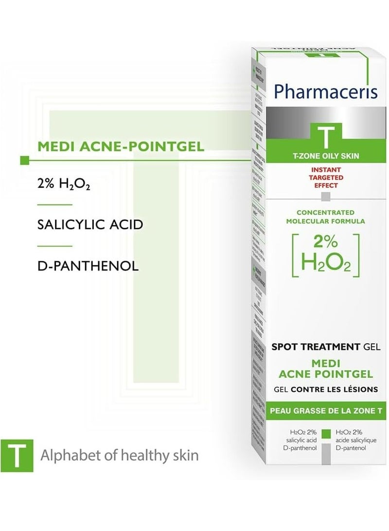 Pharmaceris T-zone Oily & Acne Skin, Spot Treatment Gel, Medi Acne Pointgel, 10ml - Image 3