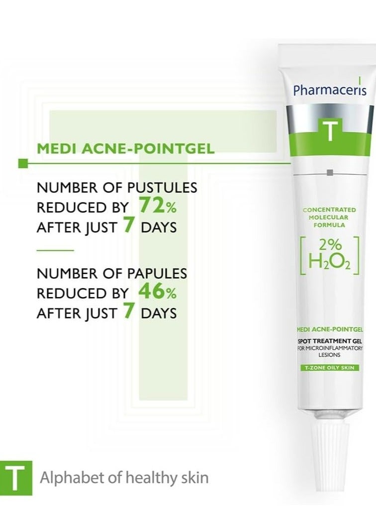Pharmaceris T-zone Oily & Acne Skin, Spot Treatment Gel, Medi Acne Pointgel, 10ml - Image 5