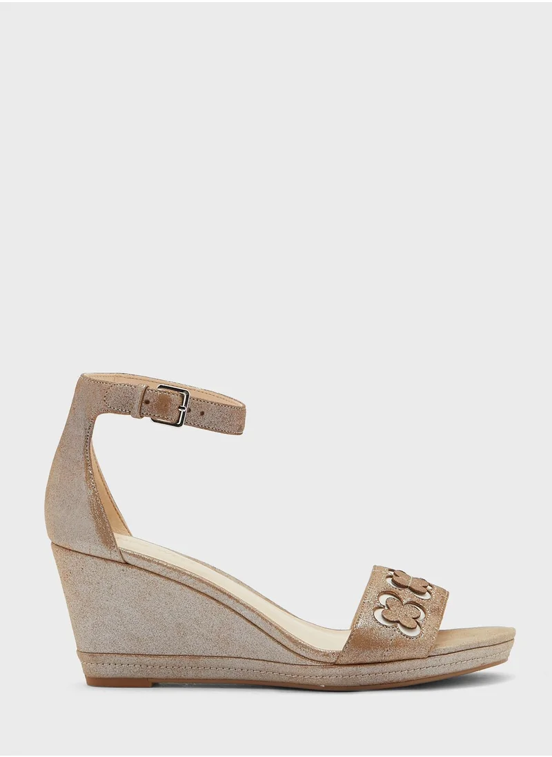 NINE WEST Julian Buckle Ankle Strap Sandals