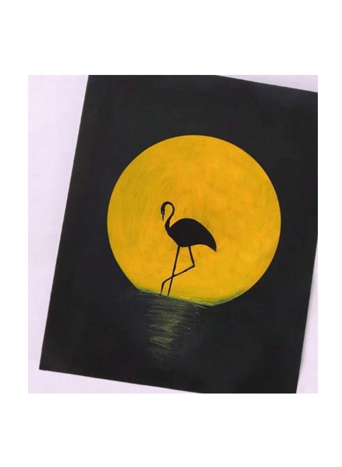 MOTARRO Black Stretched Canvas 20X30CM  White Cotton Artist Canvas Boards for Painting Acrylic Pouring Oil Paint Dry & Wet Art Media  - Image 4
