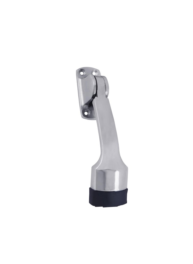 MALAIKAH Malaikah Royal Chrome Plating Heavy Duty Gate Stopper for The Door with Rubber Grip 5Inch Long Door Stopper for Wooden Door Door Mounted Pack of 10  - Image 2