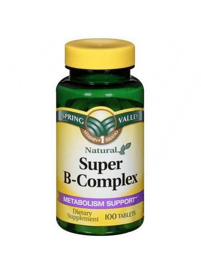 سبرينج فالي سوبر ب كومبلكس، لدعم عملية التمثيل الغذائي، 100 قرص