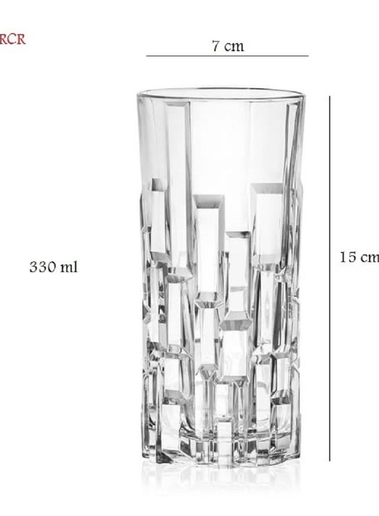 RCR Italian RCR crystal long water glasses 330 m - Image 2