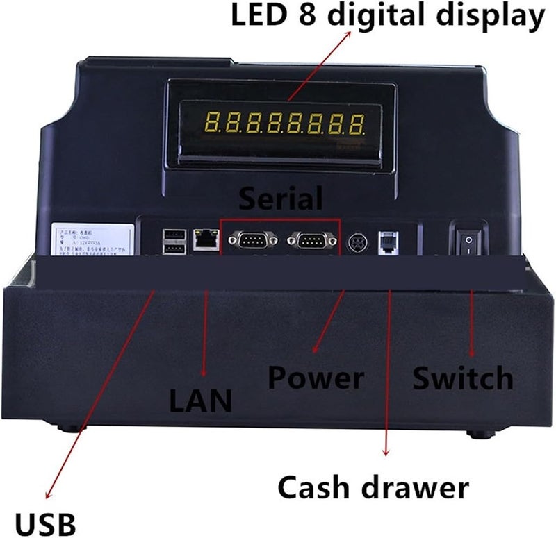 ROOUIO Cash Register, Multilingual Touch Screen Cash Register, Cash Register - Image 5