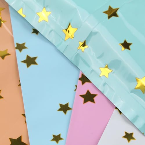 saizone 25pcs Party Favors Bags,Birthday Goodie Candy Bags,Goodie Bags for Kids Birthday Party,Loot Bags for Kids Birthday Party with Star Pattern,5 Colors - Image 3