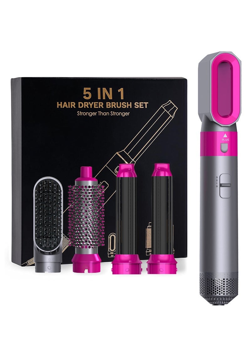 GloCurlX 5 IN 1 Hair Dryer Brush & Styling Tool Set All-IN-One Salon Hot Air Styler for Drying Combing Curling Straightening  Auto Air Curler for Hair, Fast Styling  - Image 4