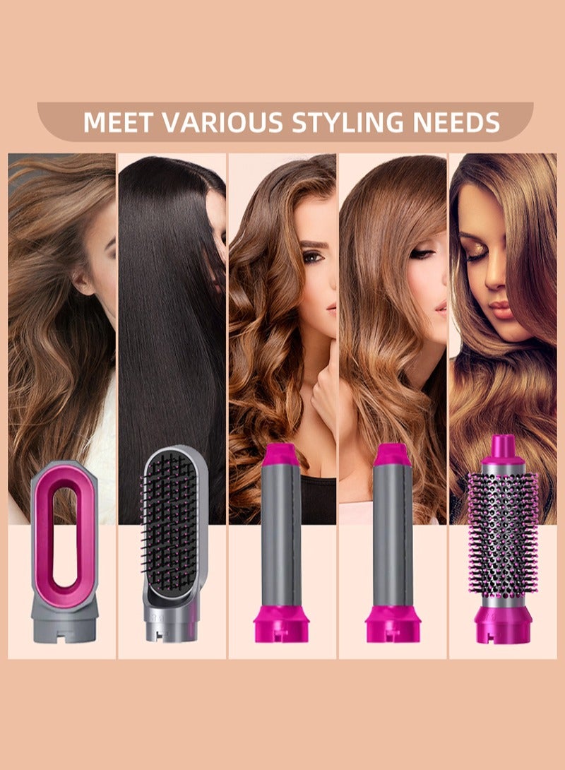 5 IN 1 Hair Dryer Brush & Styling Tool Set All-IN-One Salon Hot Air Styler for Drying Combing Curling Straightening  Auto Air Curler for Hair, Fast Styling - Image 2