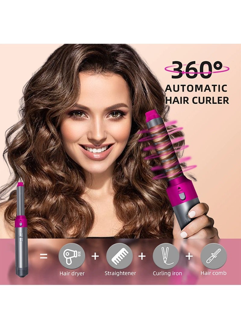 5 IN 1 Hair Dryer Brush & Styling Tool Set All-IN-One Salon Hot Air Styler for Drying Combing Curling Straightening  Auto Air Curler for Hair, Fast Styling - Image 5