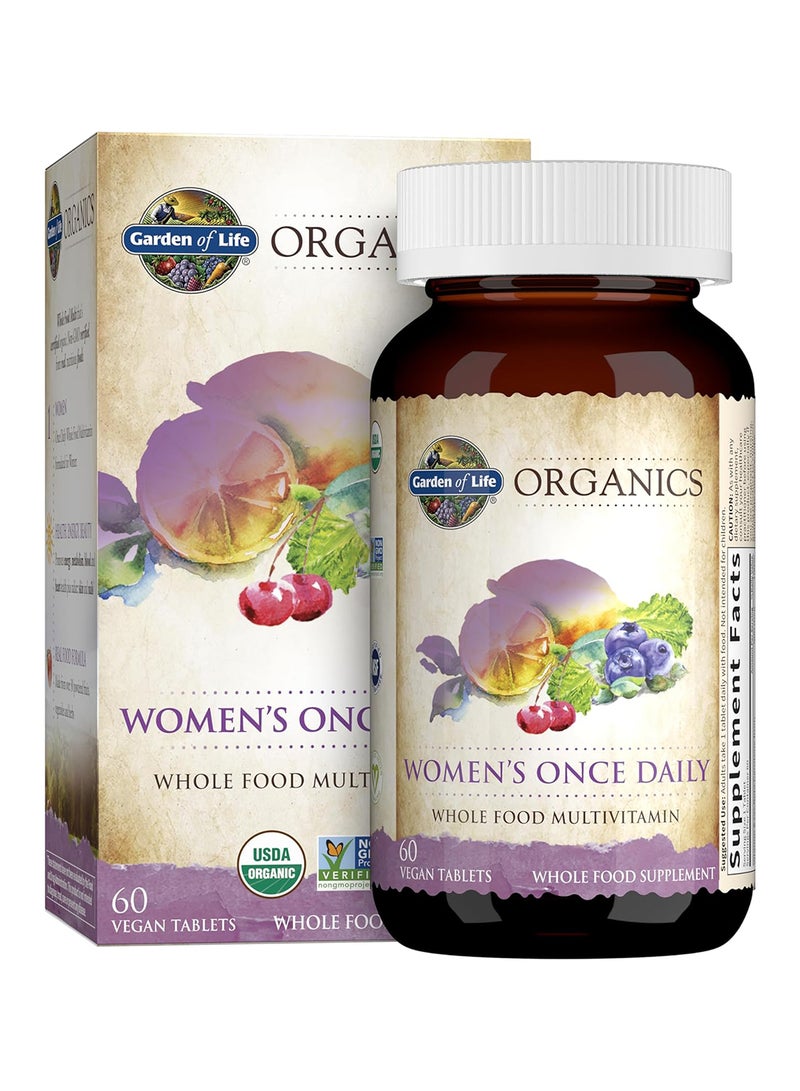 Garden of Life Multivitamin For Women Mykind Organic Women'S Once Daily Whole Food Vitamin Supplement Vegan 60 Count Tablets Packaging May Vary - Image 1