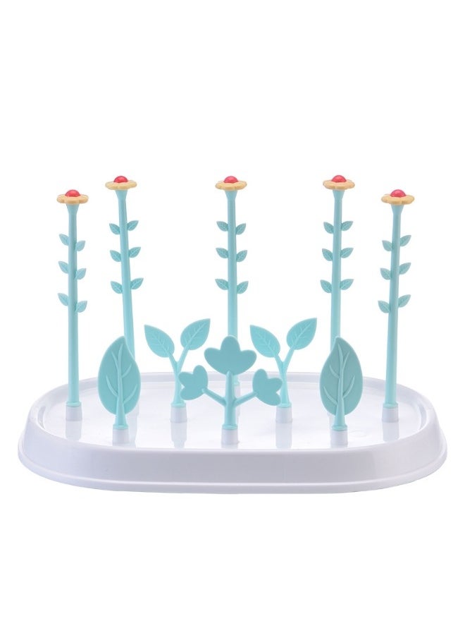 Generic - Baby Bottle Drying Rack, Easy to Disassemble Drying Rack, Lightweight and Large Capacity, for Bottles, Teats, Cups, Pump Parts and Accessories, Made of Safe and Eco-friendly Material, BPA Free - Image 1