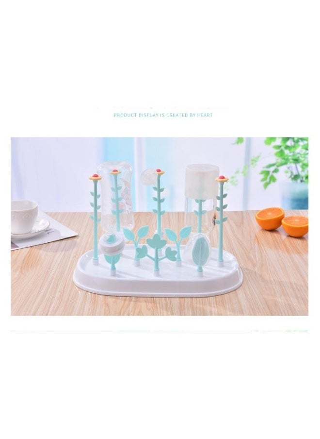 Generic - Baby Bottle Drying Rack, Easy to Disassemble Drying Rack, Lightweight and Large Capacity, for Bottles, Teats, Cups, Pump Parts and Accessories, Made of Safe and Eco-friendly Material, BPA Free - Image 1