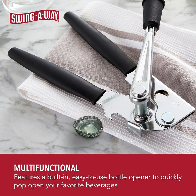 Swing-A-Way Easy-Crank Can Opener with Folding Crank Handle, Black, 3.50 x 4.50 x 10.50 - Image 2