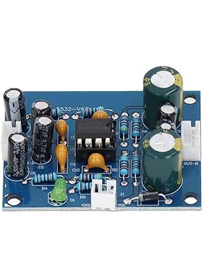 Audio Preamplifier Module Board With Electronic Components For Low Sensitivity Audio Sources Easy Installation - Image 1