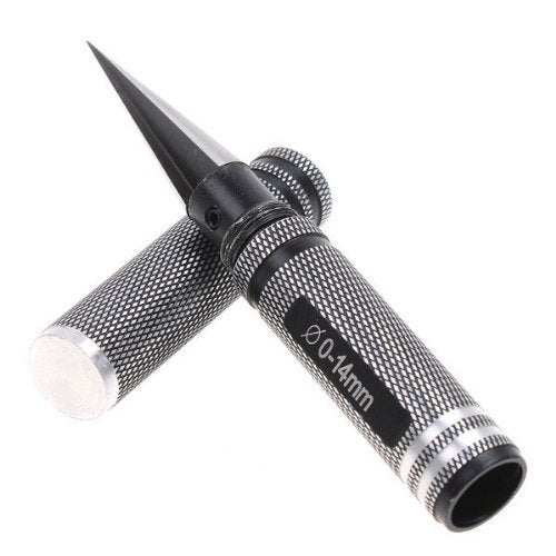 Share Goo ShareGoo 0-14mm Aluminum Alloy Expanding Hole Puncher Opener Reamer Tools with Protective Sleeve for RC Car Truck Body Shell Connector,Black - Image 5