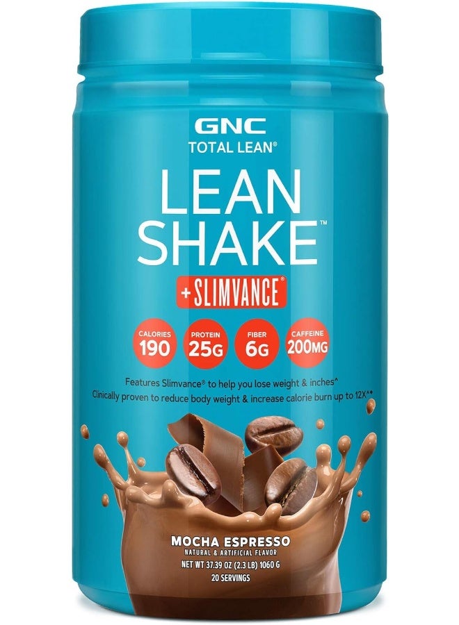 GNC Total Lean Lean Shake + Slimvance Stim - Mocha Espresso - Image 1