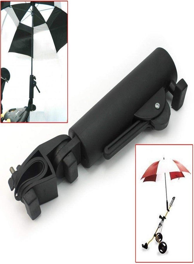 KASCLINO Adjustable Golf Cart Umbrella Holder, Black, Plastic, For Stroller, Wheelchair, Bike, Fishing Chair, Beach Chair - Image 3