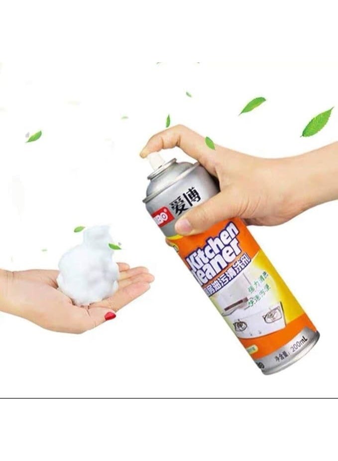 Multi-purpose foaming cleaner, kitchen cleaning spray, oil and grease stain remover, chimney cleaner spray, bubble cleaner, multi-purpose foaming grease remover spray for kitchen, bubble cleaner spray - Image 3