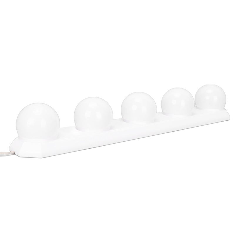 5 LED Vanity Mirror Light: 3 Color Modes, 10 Brightness Levels, ABS Construction With 50,000-Hour Lifespan - Easy Suction Cup Installation, Eye-Friendly Soft Light for Makeup, Bedroom, Bathroom, Barbe - Image 4