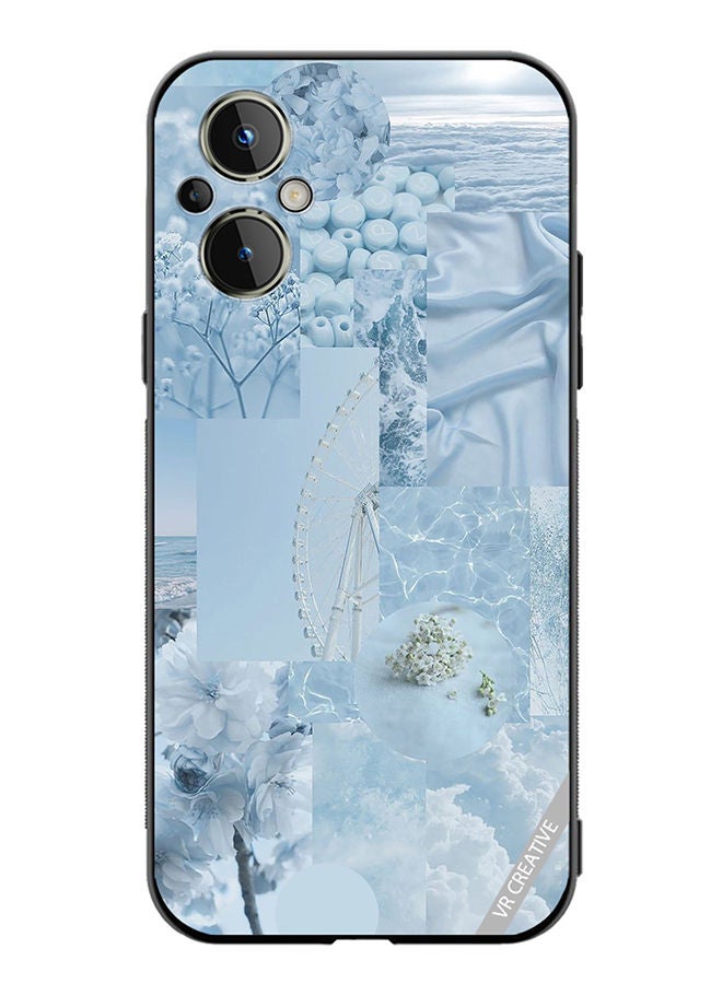VR CREATIVE Protective Case Cover For OnePlus Nord N20 5G Light Blue College Design Design Multicolour - Image 1