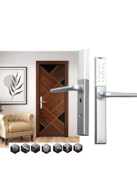 Electronic Smart Front Door Lock With 5 Function- Fingerprint Digital Deadbolt Smart Ic Card Keyless Bluetooth Key Smart App Remote Control 2 Years Warranty