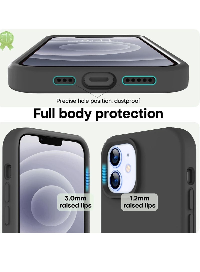 BORTONY iPhone 12 Pro Case Liquid Silicone Anti Scratch Anti Fingerprint Soft Silky Touch Shockproof Protective Cover - Image 3