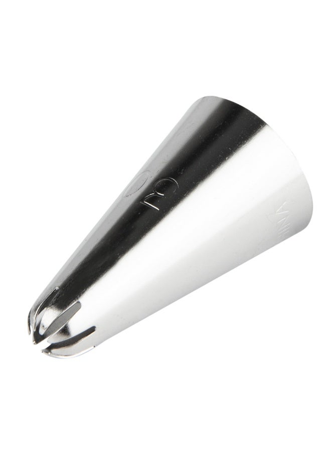 Restaurantware Pastry Tek Decorating Tip Star, 1 Reusable Star Piping Tip - #30, Dent-Resistant, Stainless Steel Closed Star Tip, Dishwasher-Safe, Decorate Cupcakes, Cakes, or Cookies - Image 1