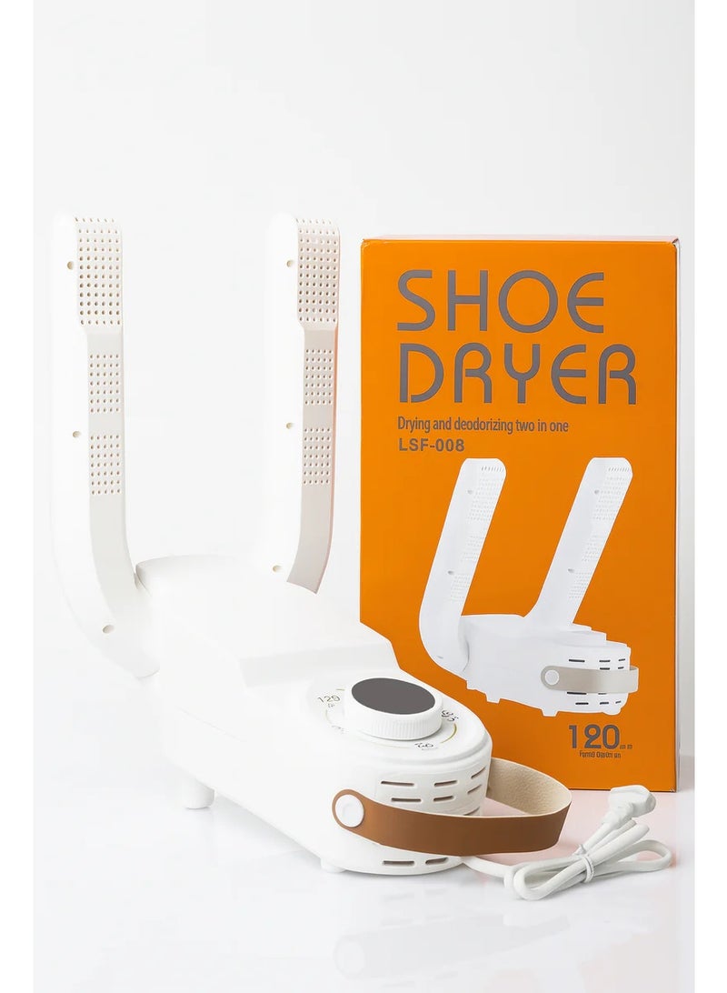 MAKS & CO. Electric Shoe Dryer & Deodorizer | Foldable Hot Air Shoe Warmer with Adjustable Rack for Boots, Sneakers & Gloves - Image 1
