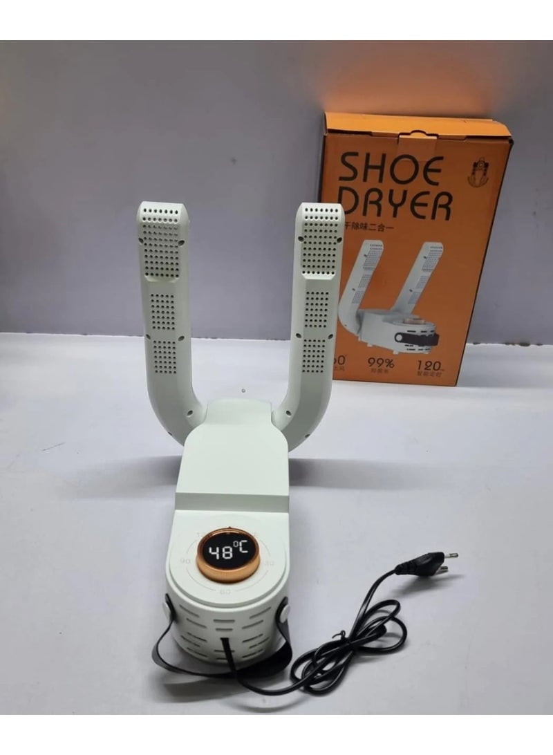 MAKS & CO. Electric Shoe Dryer & Deodorizer | Foldable Hot Air Shoe Warmer with Adjustable Rack for Boots, Sneakers & Gloves - Image 3