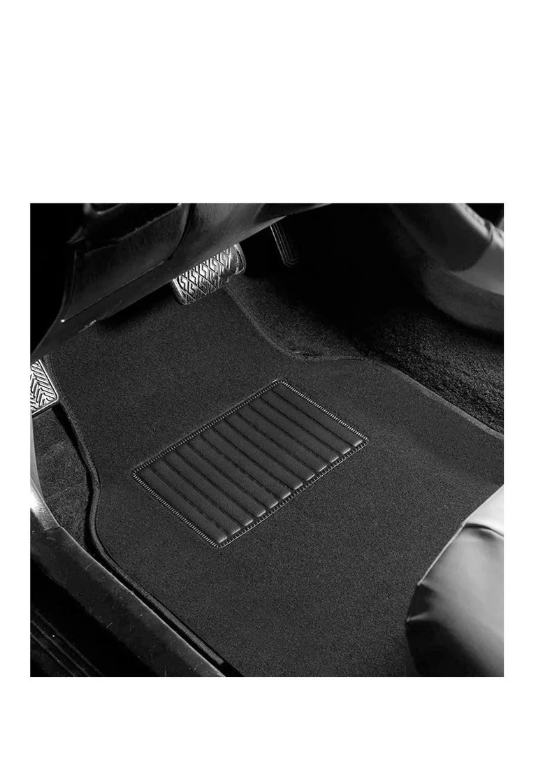 BYSON Durable Waterproof Auto Universal Foot Soft 3 Pieces Car Mats, Car Floor Mats it fit most of the cars saloon and suv  - Image 2