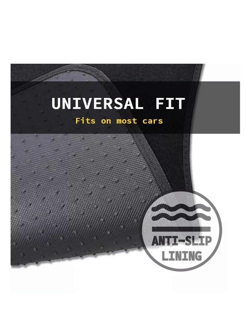 BYSON Durable Waterproof Auto Universal Foot Soft 3 Pieces Car Mats, Car Floor Mats it fit most of the cars saloon and suv  - Image 3