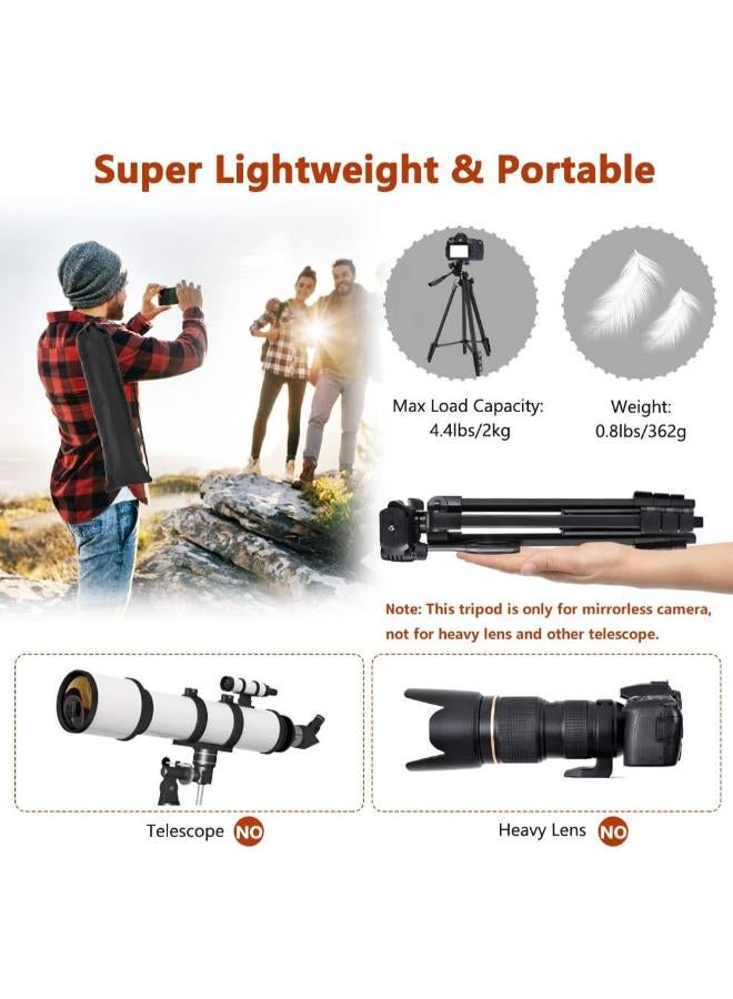 57 inch Portable Tripod with Holder &  Shutter Remote Control - Image 2