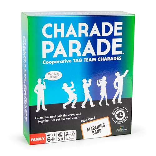 Continuum Games Charade Parade The Game of Tag Team Charades Fun Game for Families and Friends Dance Act and Gesture Your Way to Victory - Image 1