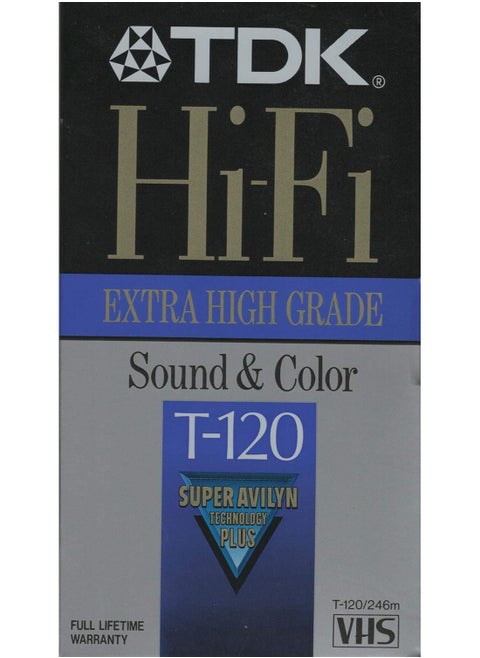 TDK T120HF Hi-Fi VHS Tape (120 Minutes)