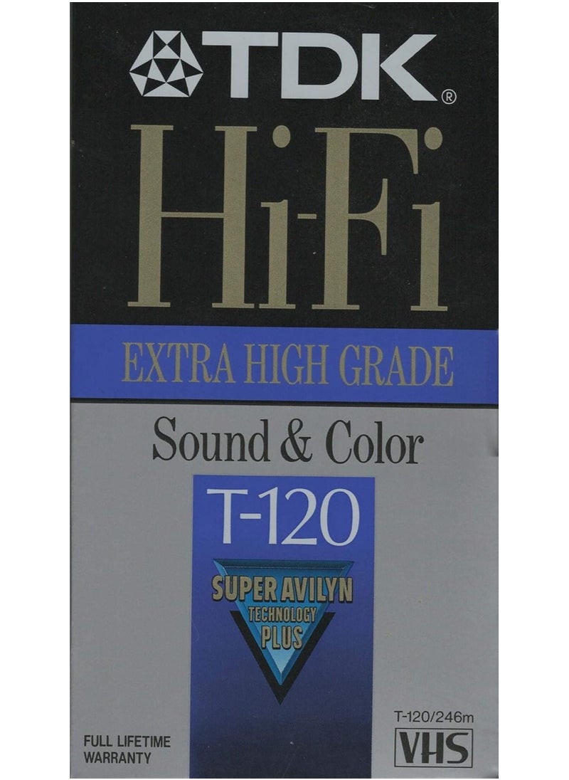 TDK TDK T120HF Hi-Fi VHS Tape (120 Minutes) 